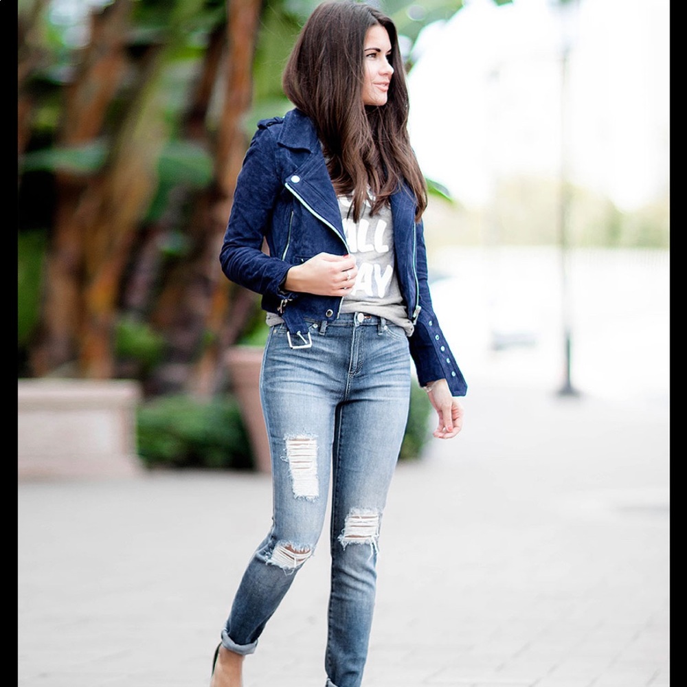 Vigoss Suede Moto Jacket - Picture 2 of 11
